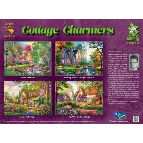 Jigsaw Puzzle - Cottage Charmers Series 2 Fishing at the Cottage Lodgefin (1000pcs)