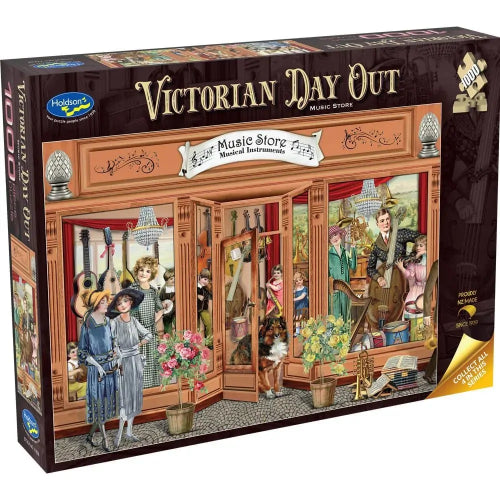 Jigsaw Puzzle - Victorian Day Out Music Store (1000pcs)
