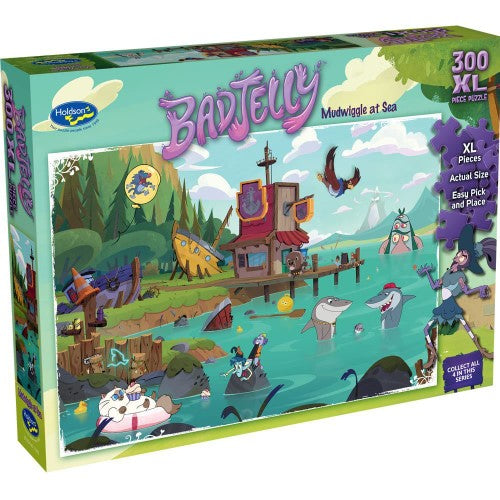 Jigsaw Puzzle - BadJelly Mudwiggle at Sea (300pc XL)