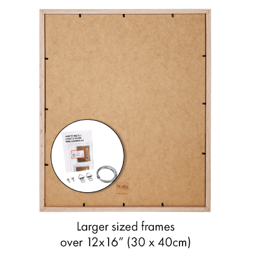 PROFILE ELEGANT DELUXE WHITE 8X10/5X7 PHOTO FRAME