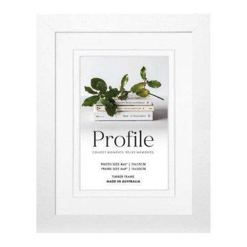 PROFILE ELEGANT DELUXE WHITE 11X14/8X10 PHOTO FRAME