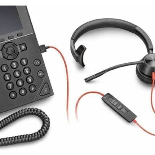 HP Poly Blackwire 3310 Monaural USB-C Headset +USB-C/A Adapter (8X215AA)