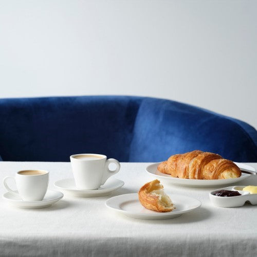 White Round Plate Rim Shape- 225mm - Tablekraft- Set of 4