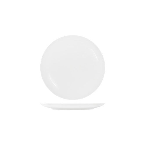 White Round Plate Coupe Shape-260mm - Tablekraft- Set of 4