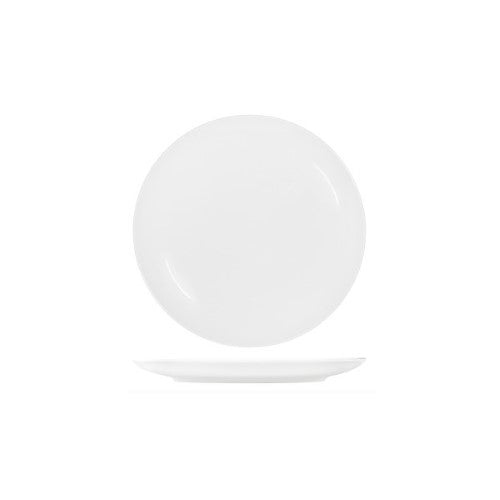 White Round Plate Coupe Shape-290mm - Tablekraft- Set of 3