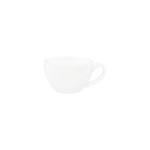 White Cappuccino Cup Tapered 220ml, 118x72mm - Tablekraft- Set of 6