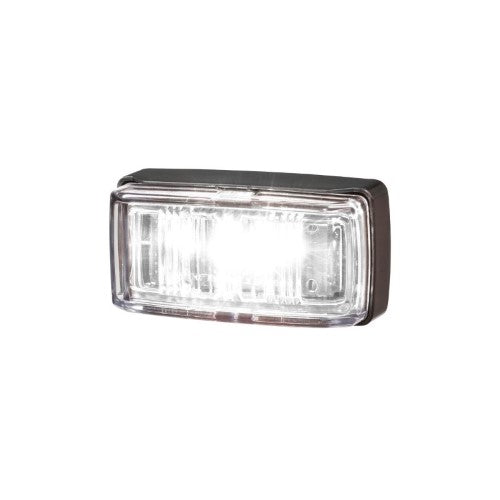 9-33v Mdl80 Led Front End Out Marker White Blk B 0.5m Cable - NARVA