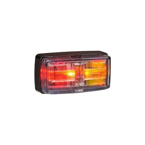 9-33v Mdl80 Led Side Mar Side Dir Ind Red/Amb/Amb Blk B 0.5m - NARVA