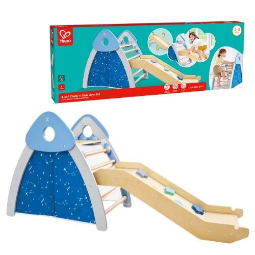 4-in-1 Climb n Slide Gym Set - Hape