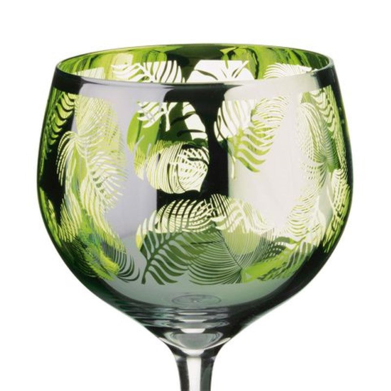 ARTLAND TROPICAL LEAVES GIN GLASS (Set Of 2)