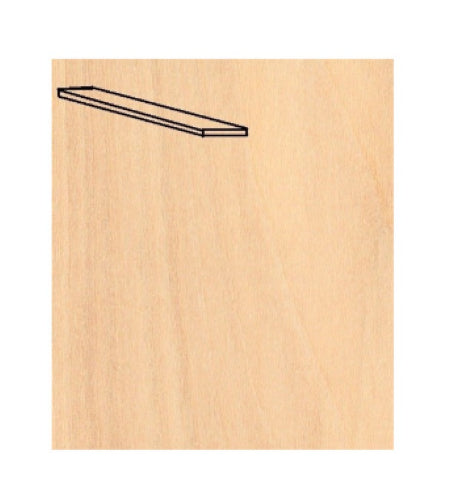 Wooden Ship Kit Fittings - B-woodVeneer0.5x 5 x1000mm 25p
