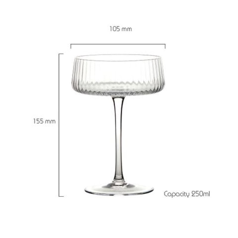 ASD Empire Champagne Saucer Clear (Set 2