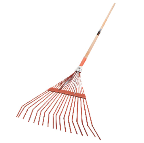 Atlas Trade Hardwood FSC® Handle Sprung Metal Leaf Rake