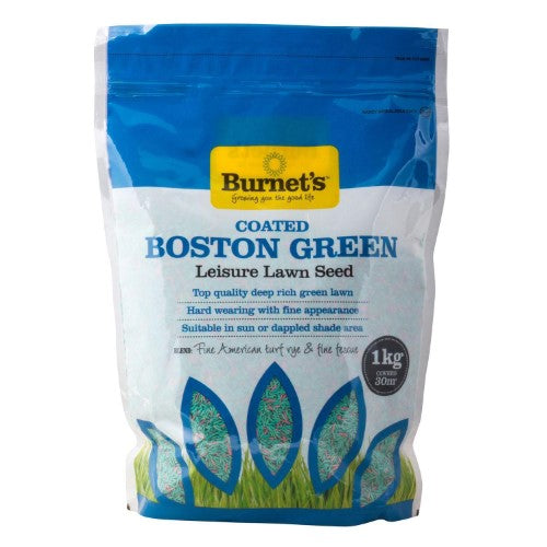 Lawn Seed - Burnet's Boston Green Coated (1kg)