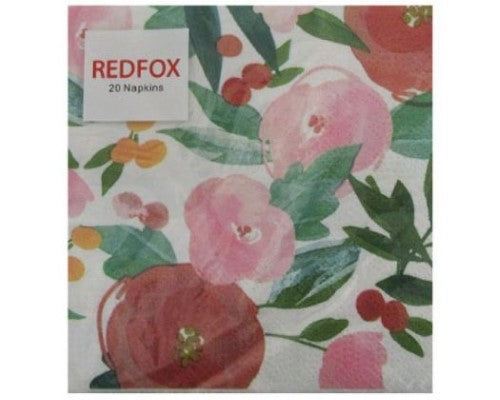 Pastel Flowers Cocktail Napkin