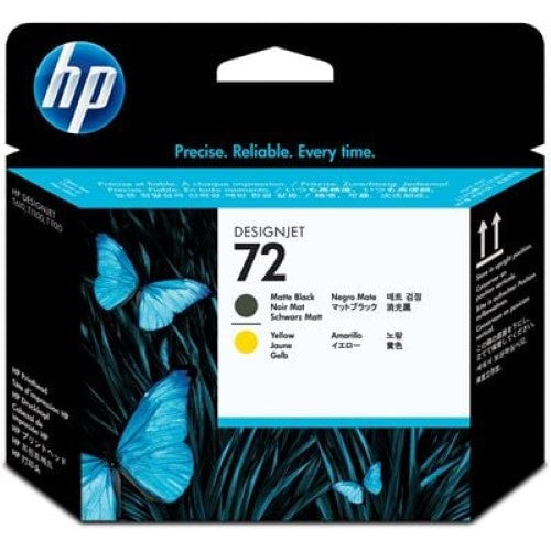 HP 72 Matte Black and Yellow Printhead (C9384A)