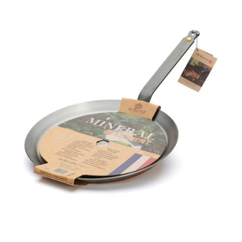 Steel Round Pancake Pan -Mineral B 30cm