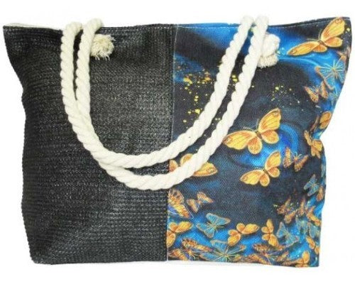 Rope Tote LG Butterflies