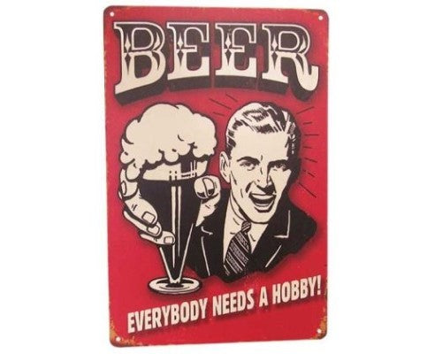 Wall Art Tin - Beer Hobby