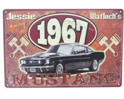Wall Art Tin - SixtySeven Mustang