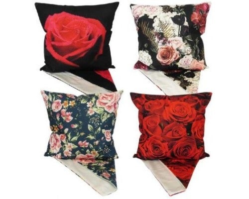 Cushion Cover - Roses Set of 4