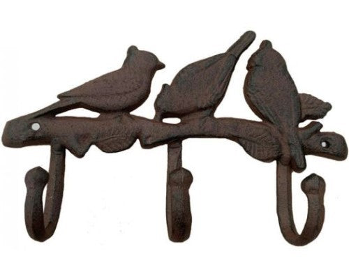 Cast Iron Hook - Three Birds Cast Iron Hook