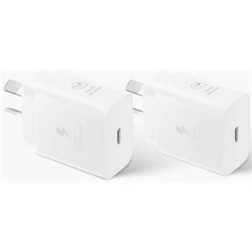 Samsung AC POWER ADAPTOR - 25W, USB-C, NO CABLE (WHITE) (EP-T2510NWEGAU)