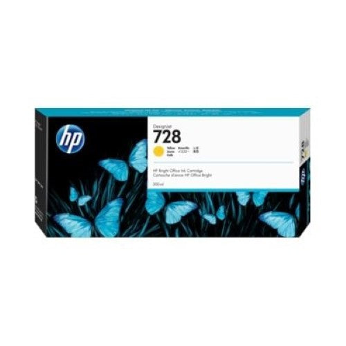 HP 728 300-ml Yellow Ink Crtg (F9K15A)