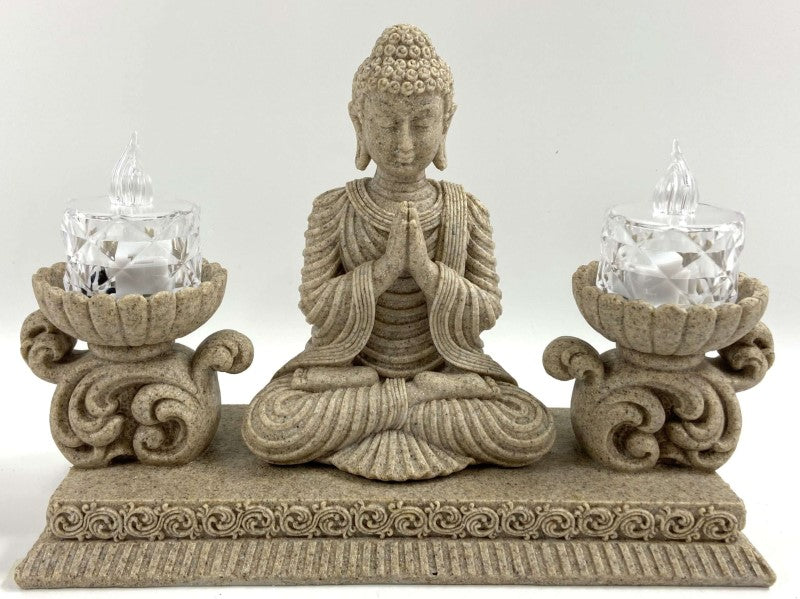 Ornament - Praying Buddha Candle Holder ( 22 x 8 x 14.70cm)