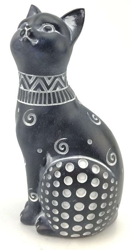 Ornament - Playful Cat Black (10.50 x 7.50 x 19.50cm)