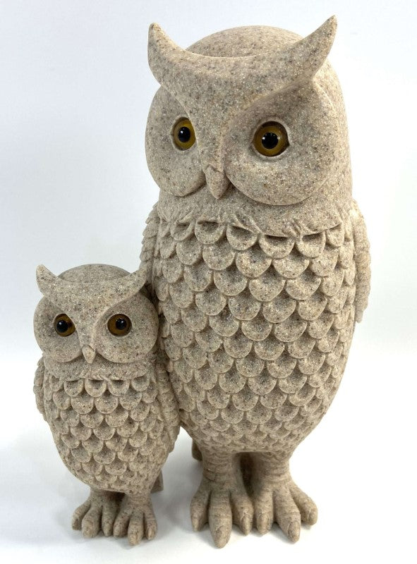 Ornament - Barn Owl Family (11.50 x 7.50 x 17.50cm)
