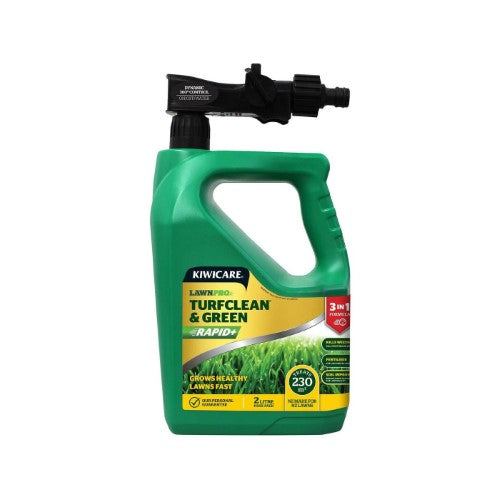 Herbicide- Kiwicare LawnPro Turfclean and Green Rapid Plus Hose Pack (2L)