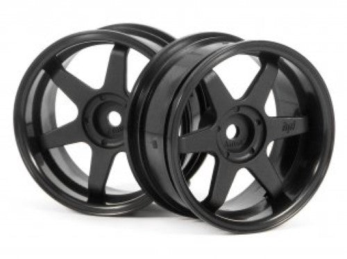 Radio Control - 1/10 W: TE37 26mm Black 6off