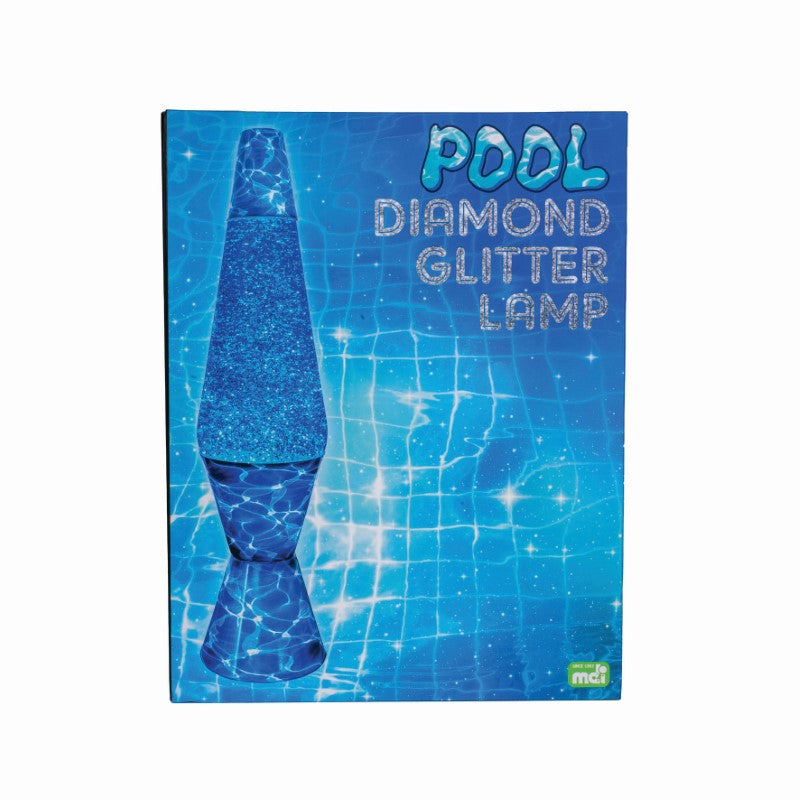 Glitter Lamp - Pool Diamond (9.2 x 9.2 x 36cm)
