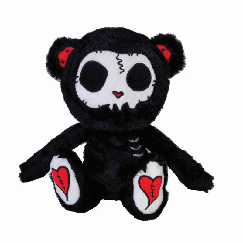 Plush - Gus Fink's Grim the Stitch Bear Gooli Black (15 x 10 x 35cm)