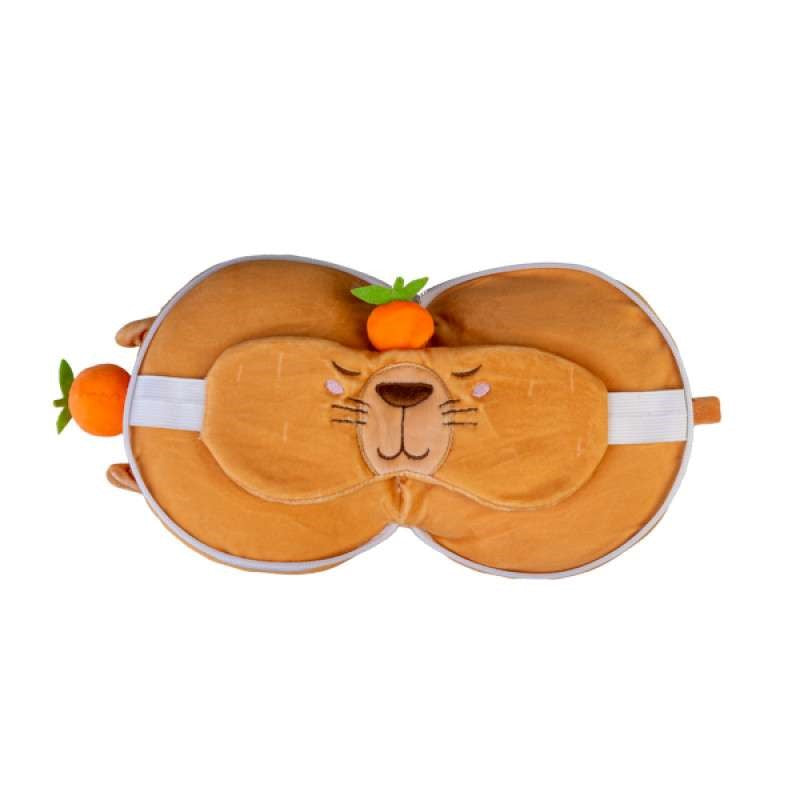 Travel Mask & Pillow - Smoosho's Pals Capybara
