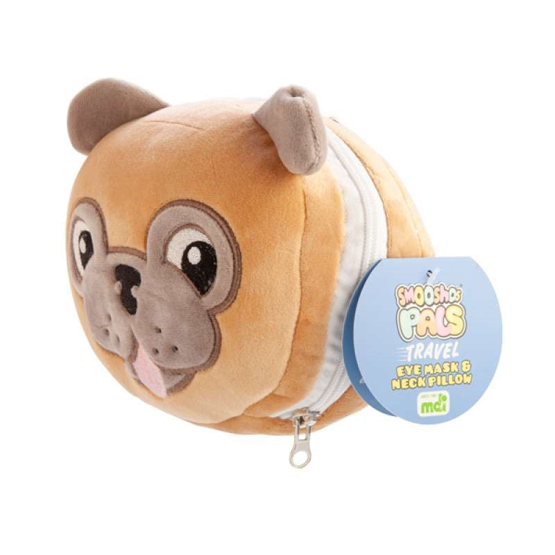 Travel Mask & Pillow - Smoosho's Pals Pug