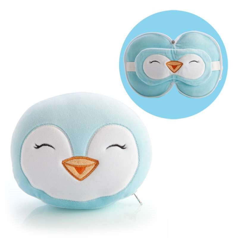 Travel Mask & Pillow - Smoosho's Pals Penguin