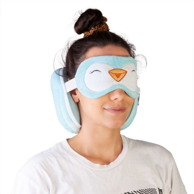 Travel Mask & Pillow - Smoosho's Pals Penguin