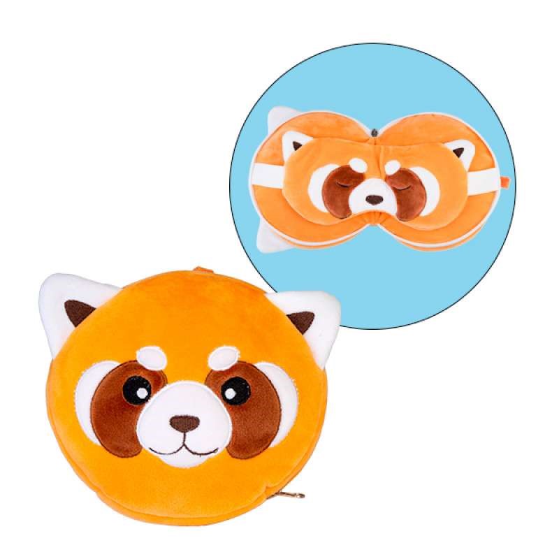 Travel Mask & Pillow - Smoosho's Pals Red Panda