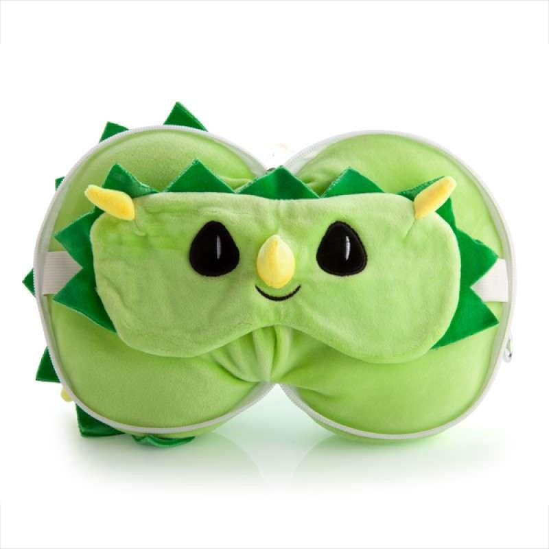 Travel Mask & Pillow - Smoosho's Pals Triceratops