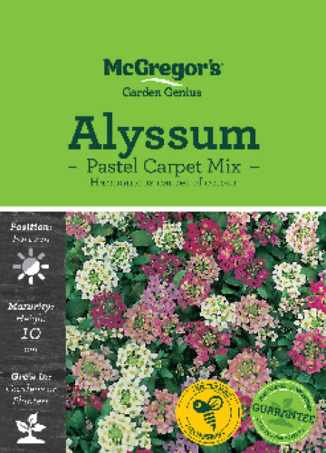 McGregor's Alyssum Pastel Carpet Mixed Flower Seed Packet