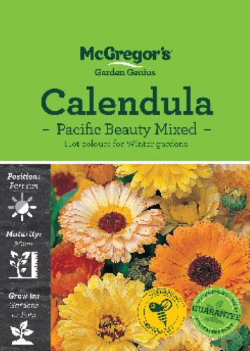 McGregor's Calendula Pacific Beauty Mixed Flower Seed Packet