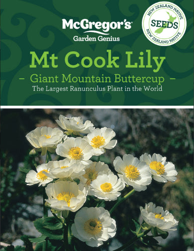 McGregor's Mt Cook Lily N.Z. Native Seed Packet