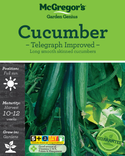 McGregor's Cucumber Telegraph F1 Hybrid Vegetable Seed Packet