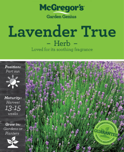 McGregor's Herb Lavender True Seed Packet