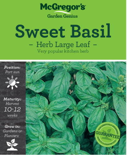 McGregor's Herb Sweet Basil Seed Packet