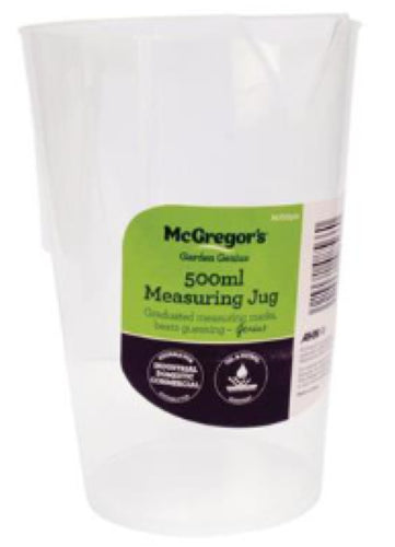 McGregor's 500ml Graduated Opaque Plastic Jug