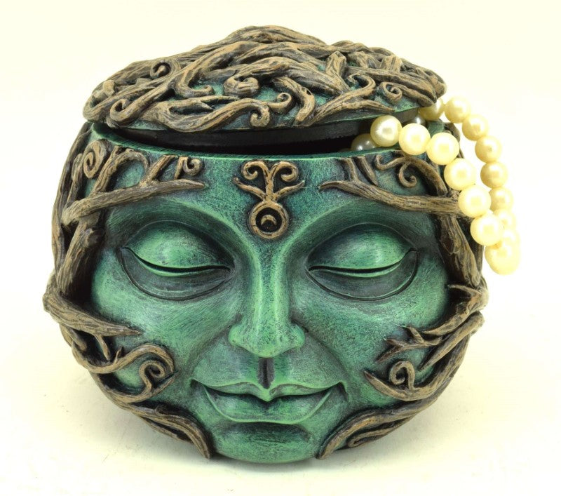 Trinket Box - Mystical Tree Spirit (13 x 13 x 10.5cm)