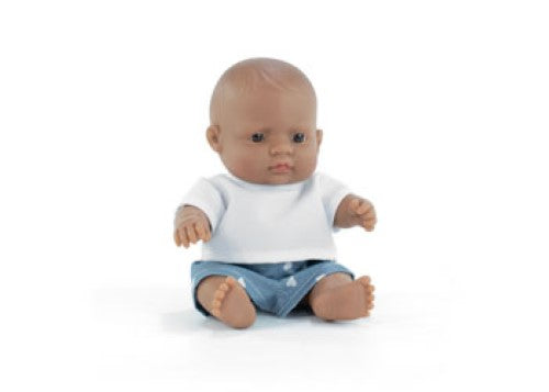 Miniland -My Friends & Me Latin Boy Baby Doll 21Cm